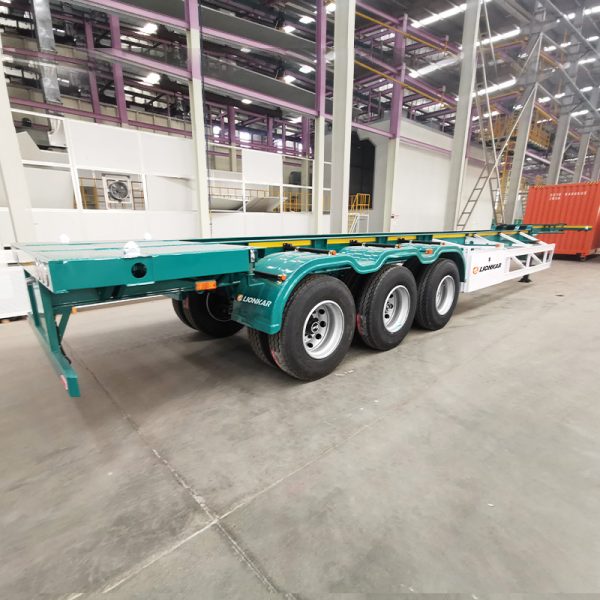 3-Axle Gooseneck Container Skeletal Trailer